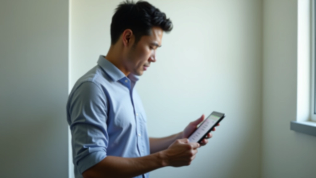 Landlord and tenant reviewing rental property comparables and market data on tablet
