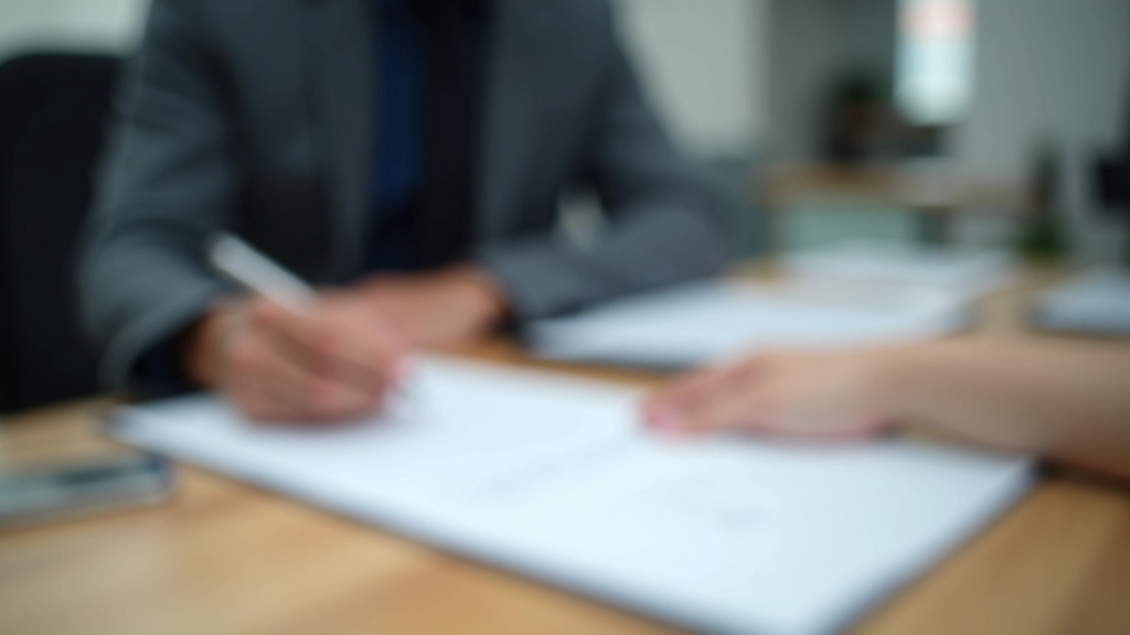Professional reviewing lease document with focus on specific clause details and implications
